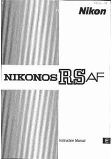 Nikon Nikonos RS manual. Camera Instructions.